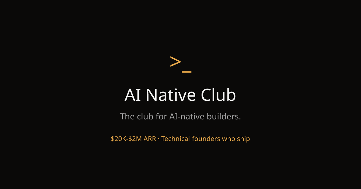AI Native Club | The club for AI-native builders